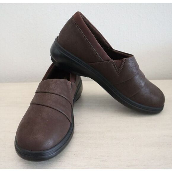 Easy Street31-3446 Women's Sz 6M Brown Matte/Combo Maybell Slip-On Flats - Picture 1 of 14